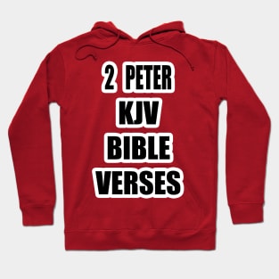 2 Peter KJV Bible Verses Text Hoodie